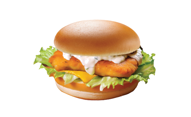 Burger Fishy Crunch poisson pann&eacute; Cannes La Bocca