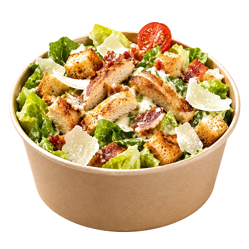 Salade Caesar au poulet et parmesan